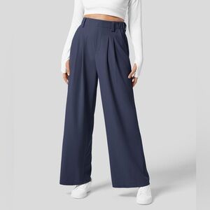 Halara High Waisted Wide Leg Waffle Work Pant